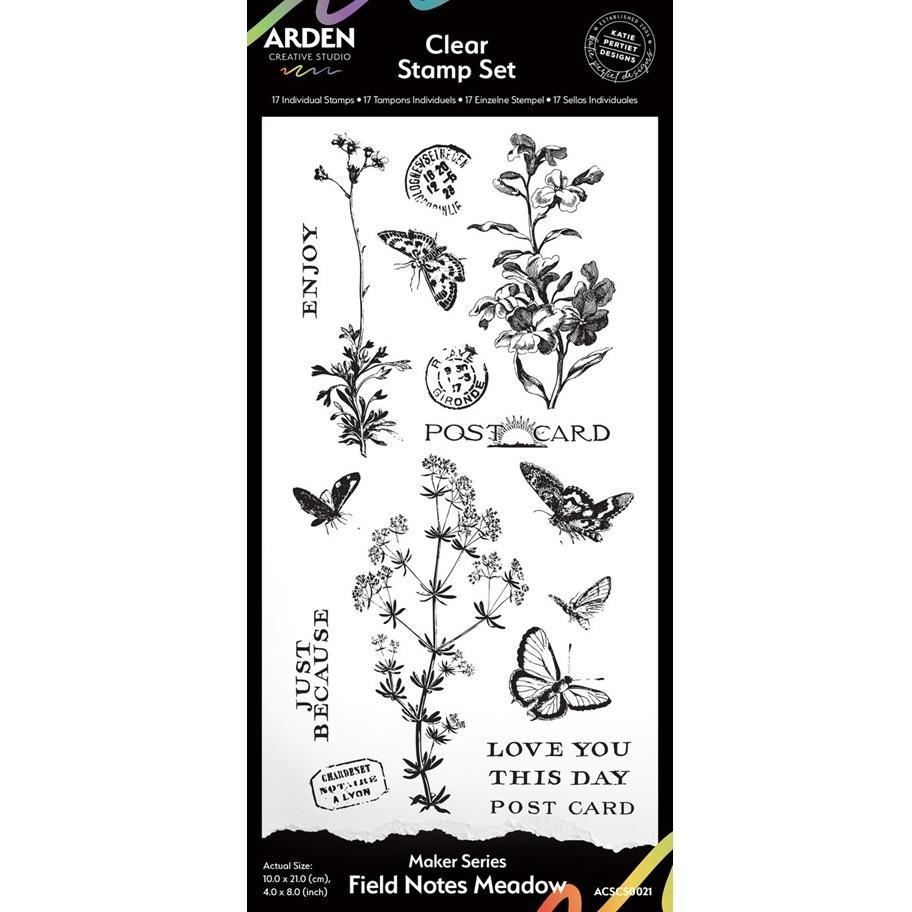 Arden Creative Studio Maker Series Field Notes Meadow ชุดแสตมป์ 4x8 นิ้ว