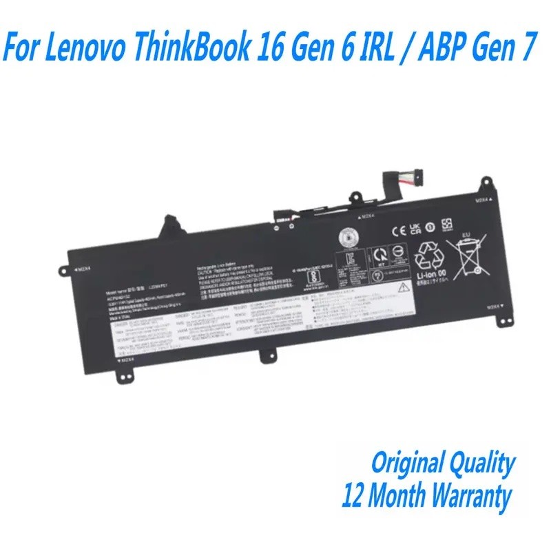 L22D4PE1 L22C4PE1 L22M4PE1 แบตเตอรี่แล็ปท็อปสําหรับ Lenovo ThinkBook 16 G6 IRL 21KH 21NR ABP 21KK G7