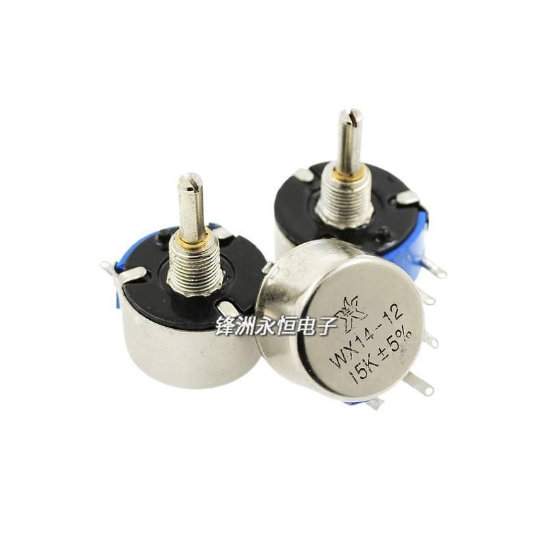 1PCS WX14-12 3W Single Loop Wire Winding Potentiometer 1K 2K2 3K3 4K7 20K 10K 22K 100R 470R