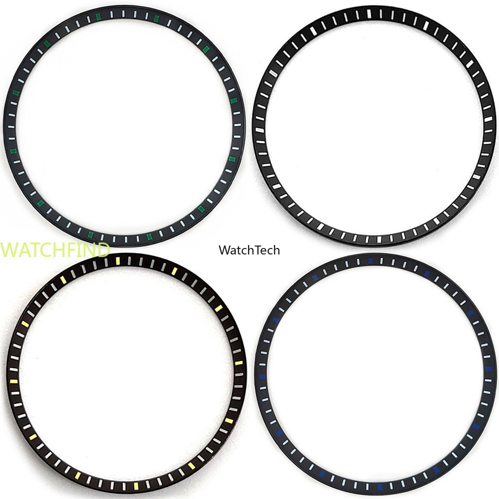 โลหะเคลือบทองแดงนาฬิกา Chapter แหวนสําหรับ Seiko SKX007, SKX009, SKX011, SKX171, SKX173, SKX175, 7S2