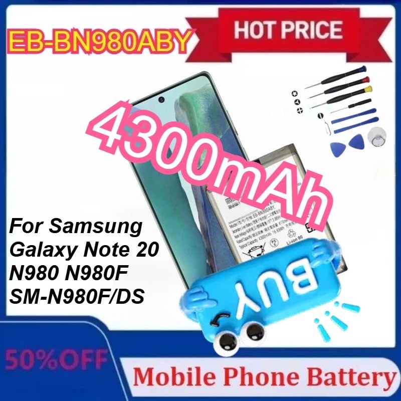 EB-BN980ABY 4300mAh แบตเตอรี่โทรศัพท์มือถือพร้อมเครื่องมือสําหรับ Samsung Galaxy หมายเหตุ 20 N980 N9