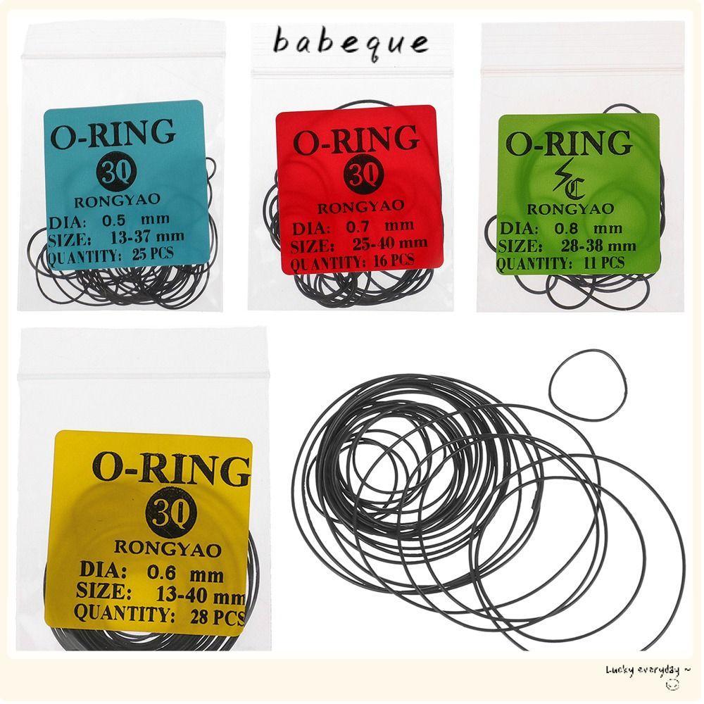 BABEQUE 1 แพ็คยาง O-Ring, 0.5/0.6/0.7/0.8 มม.ยางนาฬิกาปะเก็น,กันน้ําซ่อมเครื่องมือ O-Ring ปะเก็นสําห