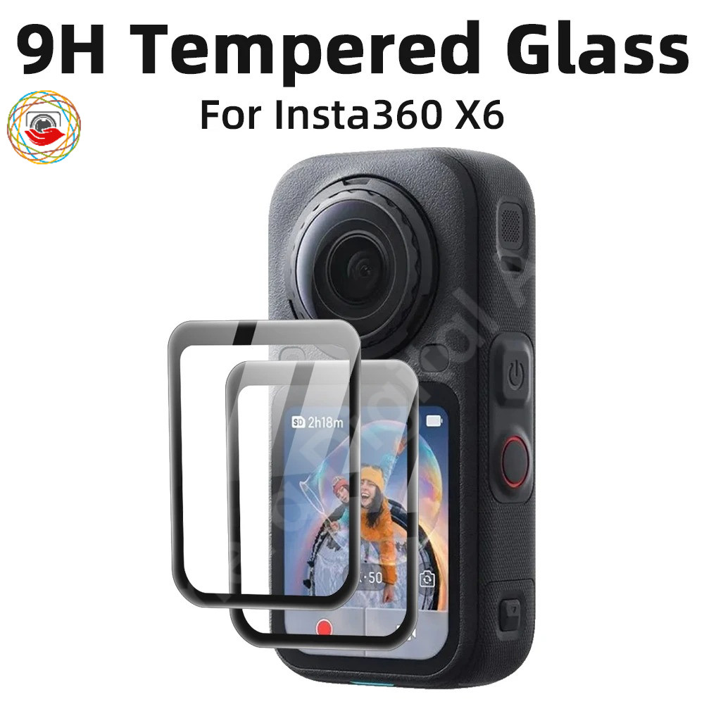 กระจกกันรอยหน้าจอสําหรับ Insta360 X6 ปกป้องหน้าจอ Clear Ultra-HD กระจกนิรภัย Anti-scratch & Anti-ลายนิ้วมือฟิล์มอุปกรณ์เสริม