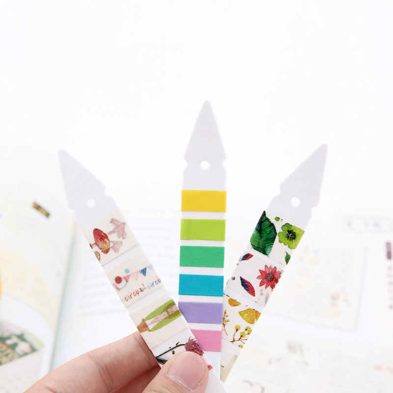 คู่มือ DIY เทปรูปลูกศร Sub-Packing Board แบบพกพา Frosted Washi Sub-Packing แผ่นป้ายแบน Sub-Pack