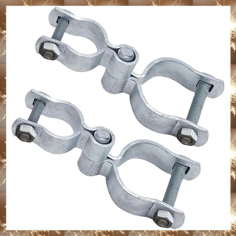 (Y OK N)2 ชุด 1-3/8" X 2-3/8 "ชุบสังกะสีโซ่เหล็ก Link รั้วประตูบานพับชุดสลักเกลียวและถั่วรวม
