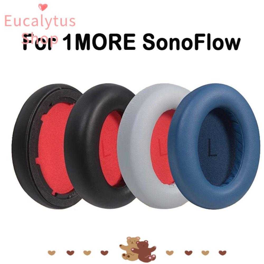 EUCALYTUSS 1 คู่แผ่นรองหูฟัง,โปรตีนหนังนุ่มหู,อะไหล่ซ่อมเปลี่ยนฟองน้ําแผ่นรองหูฟังสําหรับ 1MORE Sono