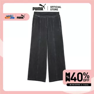 PUMA Prime/Select กางเกงวอร์มผ้าฟอกทรงโอเวอร์ไซส์แบบยูนิเซ็กส์ สีเทา - 63527344