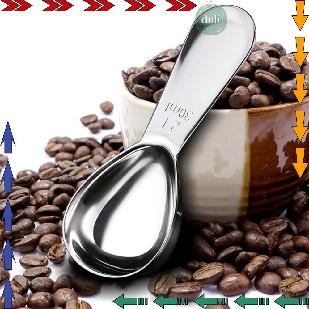 DUILIAN ช้อนตวงเมล็ดกาแฟ, 1 Tbsp หรือ 2 Tbsp 15/30ml ที่ตักกาแฟ, สแตนเลสทนทาน Ergonomic Tablespoon B