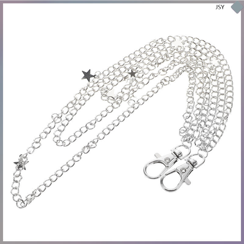 Vintage กางเกง Chain Star Jean Chain เข็มขัด Layered Pocket Chain เอวอุปกรณ์เสริม Rock กระเป๋าสตางค์