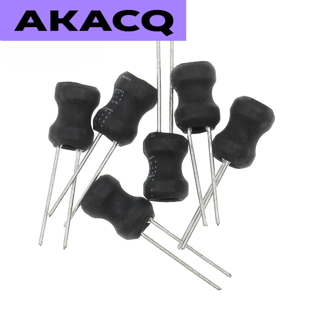 10PCS 0608 6*8 มม.I-shape Power Inductor Inductingance ทองแดงม้วน 2.2UH/3.3/4.7/10/22/33/47/68/100/1