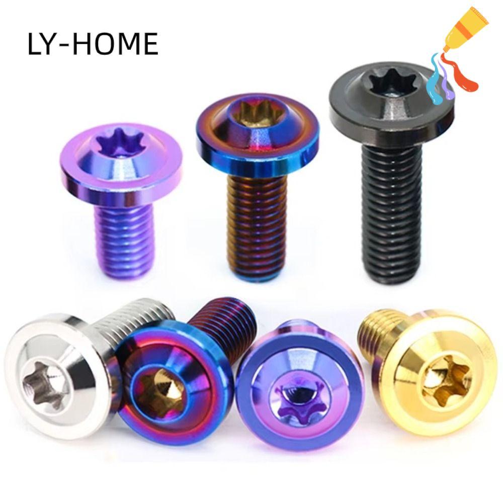 LIAOYING สกรูหัว Torx, M6x10 M6x15 สลักเกลียวไทเทเนียม, พร้อมหัว Torx M6x20 สกรูไทเทเนียม
