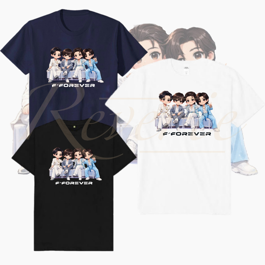 BurtFEVER CARTOON CONCERT ON STAGE TSHIRT F4 F-FOREVER MANDARIN SINGER TOUR NOBAR CONCERT OUTFIT TWI