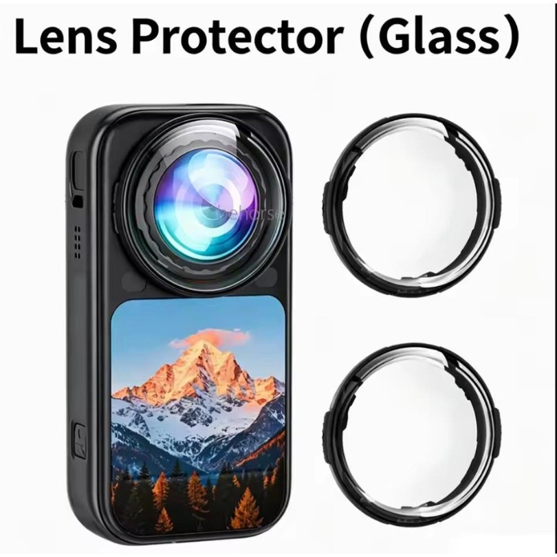 Len กระจกป้องกันสําหรับ Insta360 X6 Anti-Scratch Anti หมอกเลนส์หมวก Protector กระจกหมุนป้องกันอุปกรณ์เสริมกล้อง