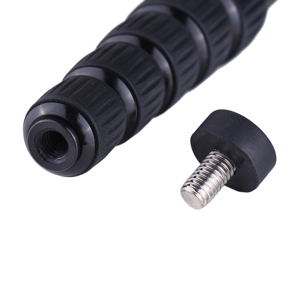 A-666 อลูมิเนียม Telescopic Monopod สำหรับกล้อง 181 ซม./5.9ft Unipod Stick 6 ส่วนโหลดสูงสุด 22lbs/22