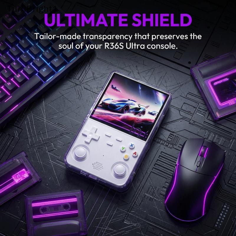 [TurnBright] R36S Ultra เกมคอนโซลโปร่งใสป้องกันป้องกันฝุ่นเคสกันรอยขีดข่วนสําหรับบ้านและการป้องกันกา