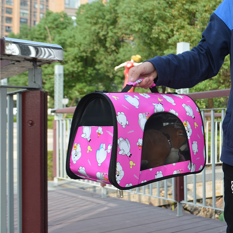 B Dingsen Pet Out Cartoon Bag Cat Bag Out กระเป๋าสะพายแบบพกพาพกพา Teddy Pet Dog Backpack