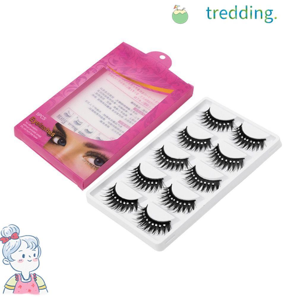 TREDDING491 Diamond Manga Lashes Glitter Fuffy Lashes Handmade Dramatic Volume หนา Long Eye Lashes