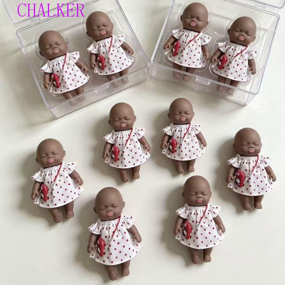 CHALKER Natasha บีบตุ๊กตา, เสื้อผ้าหลายมือผ่อนคลายผิวดํา Squishy, ตลกน่ารักโต๊ะบ้านหยิกน่าเกลียดตุ๊กตาของเล่นเทศกาลของขวัญ