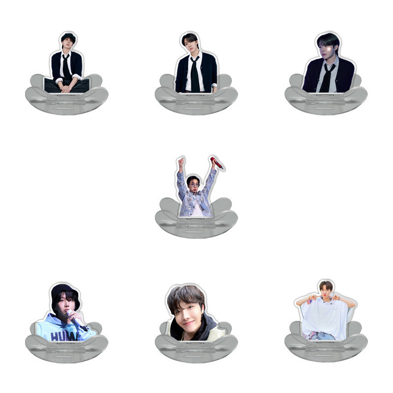 BTS JHOPE JHOPE อะคริลิคโยกเพลง JHOPE Jung Hoseok เดสก์ท็อปยืนการ์ดโยกการปรับแต่งม้า