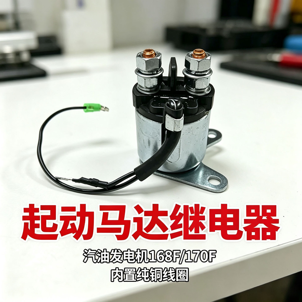 อ. 168F170F เครื่องกําเนิดไฟฟ้าเบนซินรีเลย์สตาร์ทเครื่องกําเนิดไฟฟ้าในครัวเรือนชุดมอเตอร์ดูดสวิทช์อุ