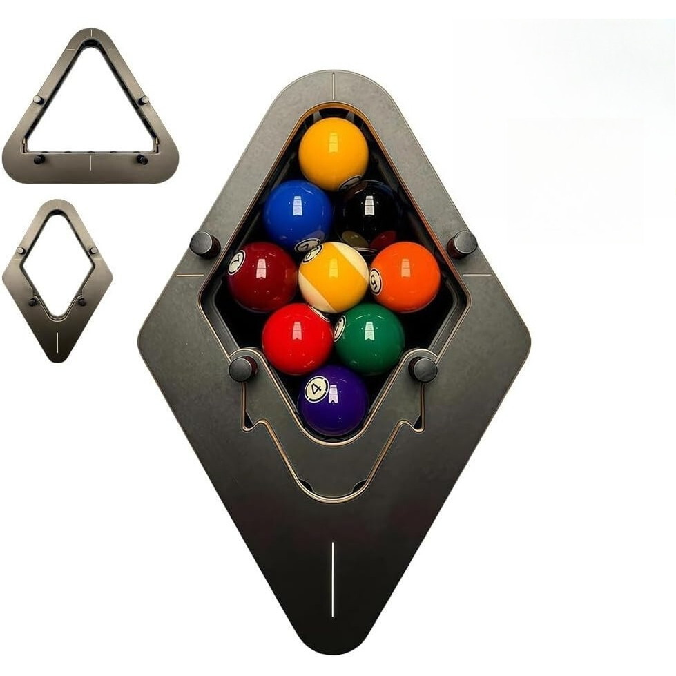 京北9-B Precision Billiard Triangle Rack - Machined Pool Ball Racker สําหรับรูปแบบแน่นคงที่, Professio