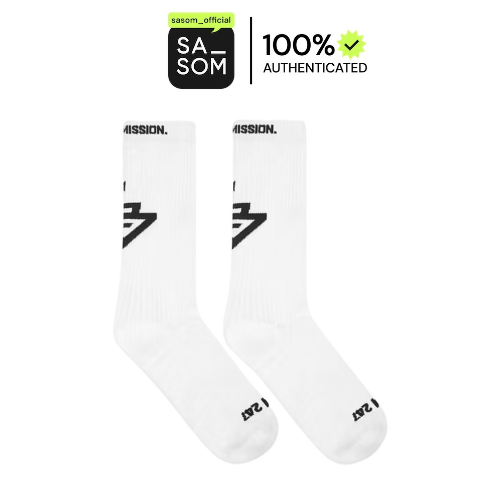 Represent 247 Logo Socks White | ของแท้ ตรวจสอบโดย SASOM