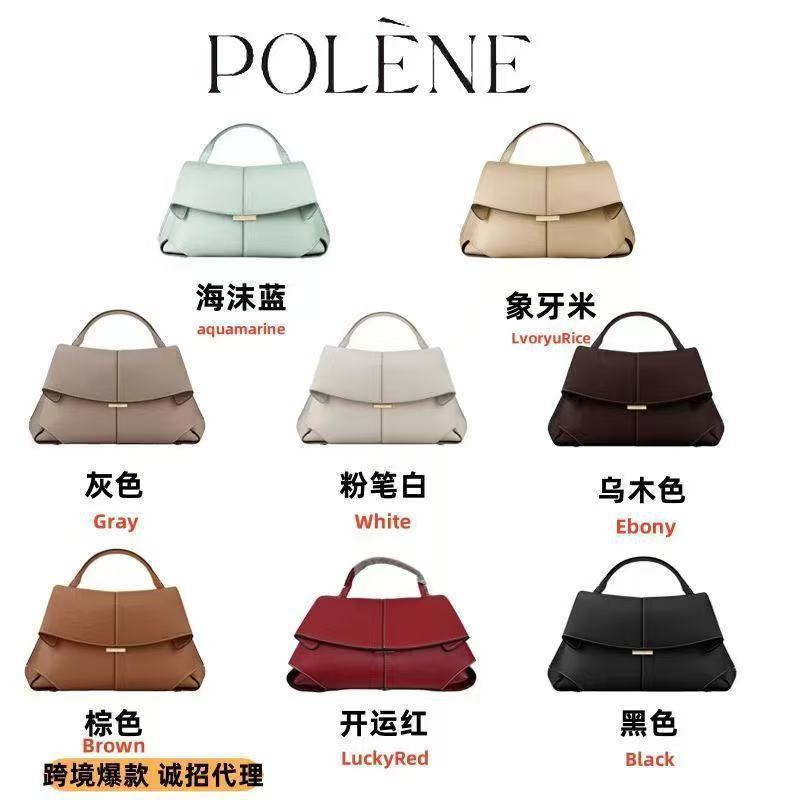 11polene smile bag Polene Retro new Style bag Tote bag Fashion Shoulder Portable Crossbody bag Polen