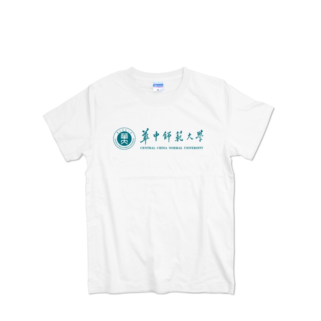 Huazhong Normal University School Uniform เสื้อยืด Summer Letter พิมพ์เยาวชนแขนสั้นคู่ Class Uniform