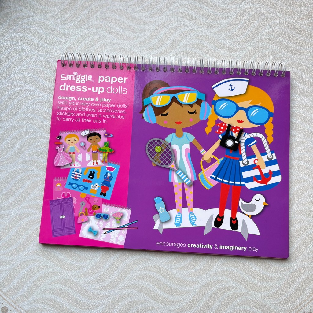 Australia smiggle Cartoon Puzzle Student Fun Game Book Coloring Pre-Cutting Sticker diy