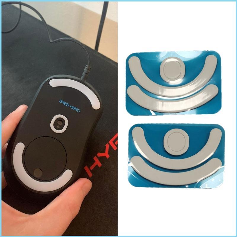 EZR 2Pack Mouse Feet Pedal สําหรับ G403 G603 G703 เมาส์เปลี่ยนฟุต Glides Curve Edge เมาส์ฟุตสติกเกอร