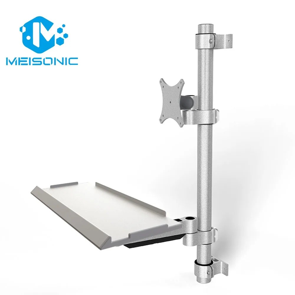 XX3P T3-ME1-700 มม.5 "-27 "เครื่องติดตั้งคอลัมน์จอแสดงผล Vesa100*100 โหลด 8Kg หมุน Monitor Bracket ใ