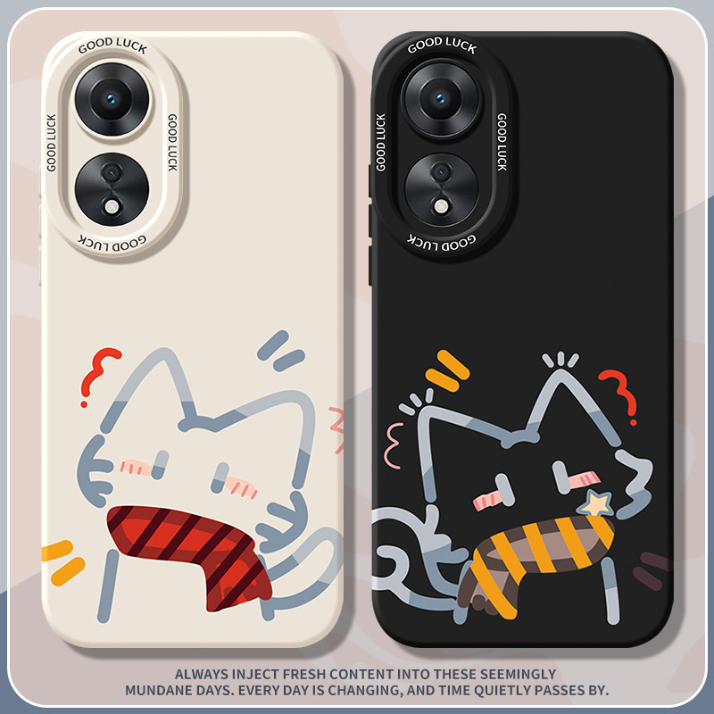 เหมาะสําหรับ oppoA58 เคสโทรศัพท์ A58X สไตล์ใหม่ A58 เคสป้องกัน oppoPHJ110 รวมทุกอย่าง PHJ Shock-Resi
