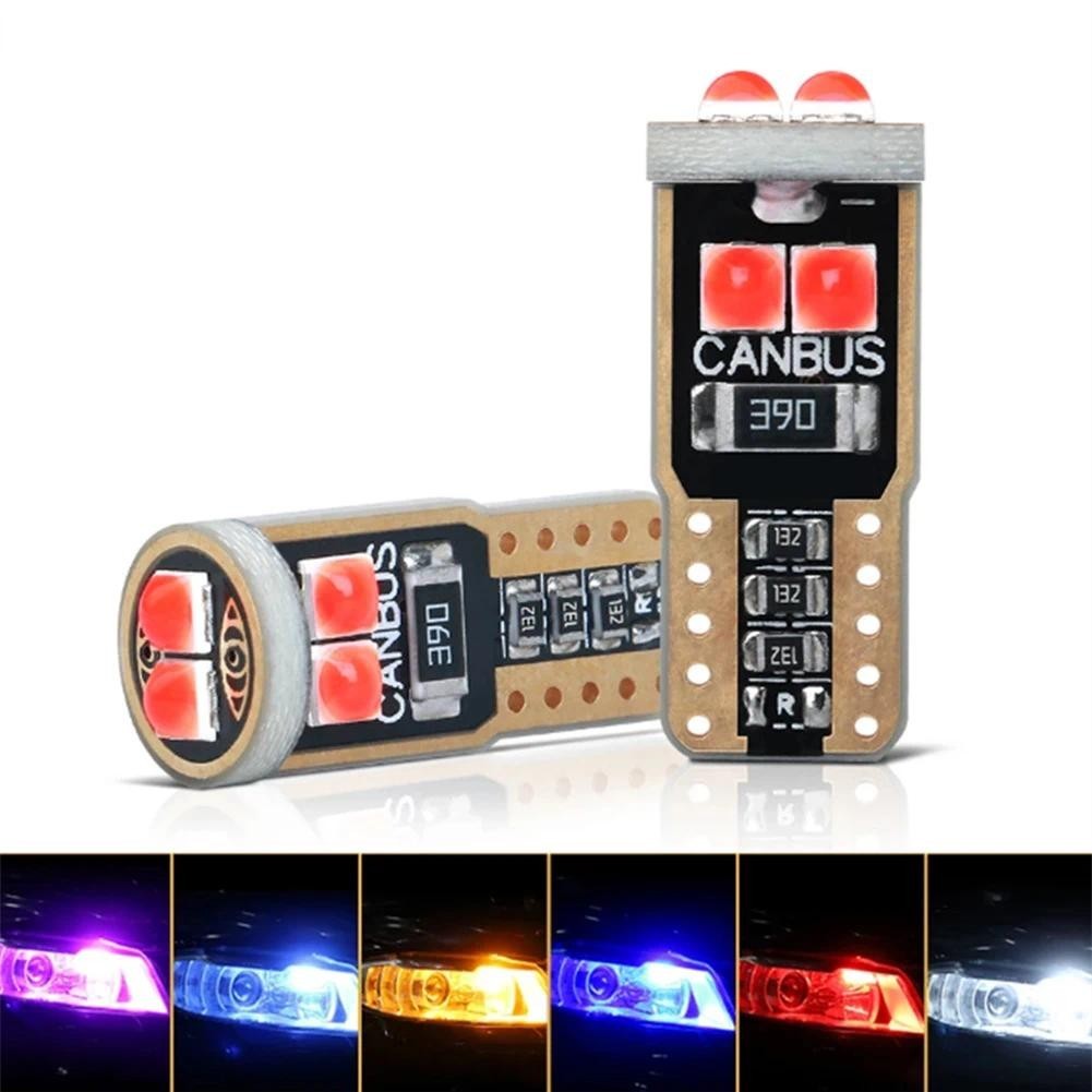 1PC W5W 194 168 T10 6SMD 3030 Canbus หลอดไฟ LED 12V สําหรับรถป้ายทะเบียนภายในโดมไฟโคมไฟอ่านหนังสือ 6