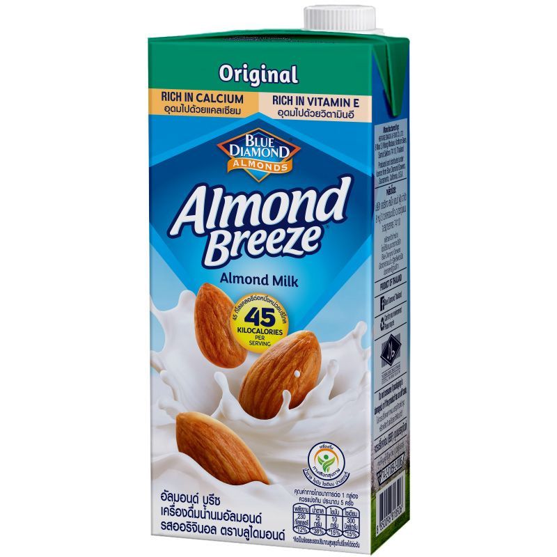 บลูไดมอนด์อัลมอนด์บรีซน้ำนมอัลมอนด์รสออริจินอล 946 มล. Bluediamond Original 946ml [หมายเลขบาร์โค้ด 8850096818506 ]