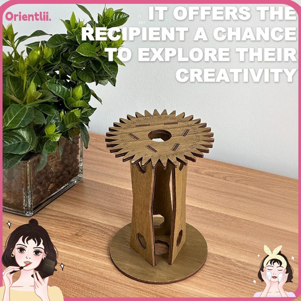 ORIENTTK Kumihimo Marudai Disk, Handmade DIY เชือกมือ Braiding Disk, ของขวัญไม้แนวตั้งสร้อยข้อมือทอ 