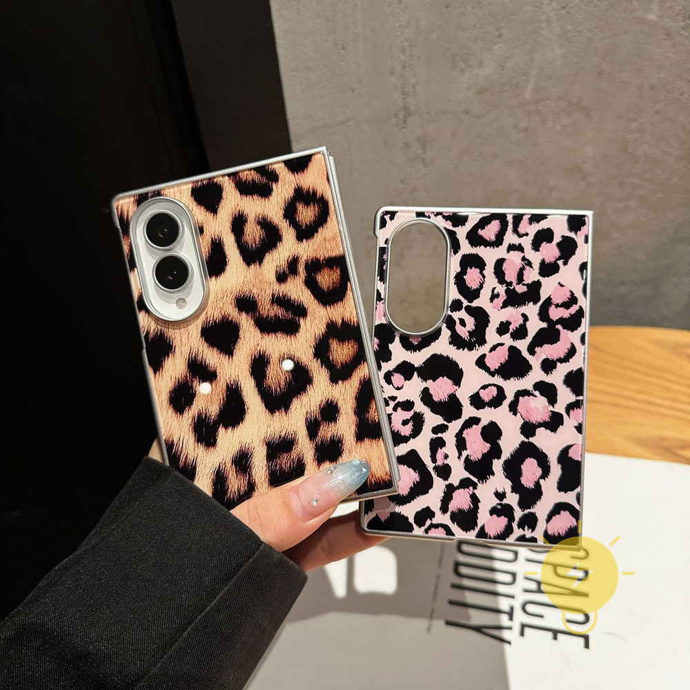 For Z Fold 8 case เคสมือถือ Acrylic TPU Leopard Print Leopard Leopard Print Hard เคส Phone Case For 