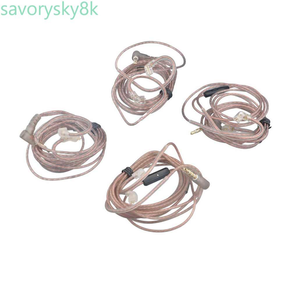 CHROM 2Pin สายหูฟัง 2Pin สายเงินออกซิเจนฟรีทองแดง High-Purity สําหรับ KZ ZEX B/C Pin ZS10 หูฟังสาย