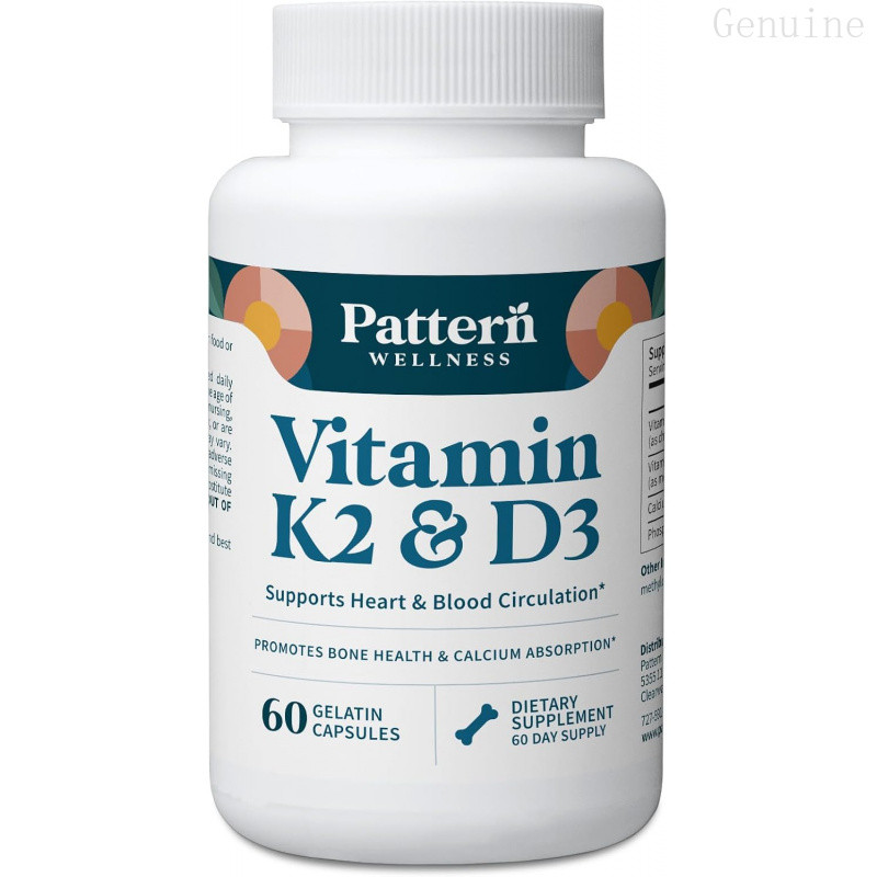 Pattern Wellness itamin K2 & D3 อาหารเสริม – 60 แคปซูล LFG9