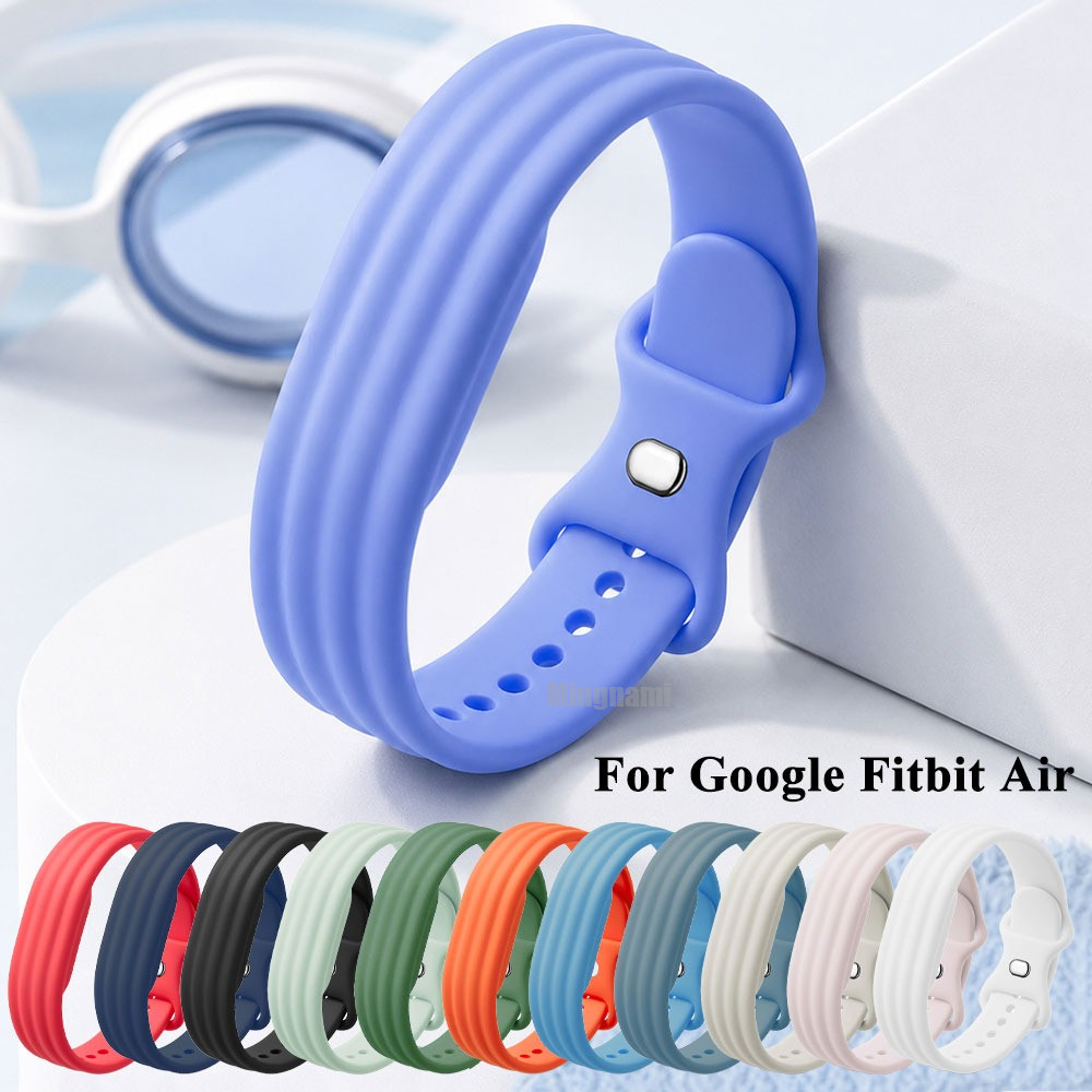 กีฬานาฬิกาซิลิโคนกันน้ําสําหรับ Google Fitbit Air 12 สี Matte Smooth Soft Skin Friendly Sweatproof สายรัดข้อมือสําหรับผู้ชายผู้หญิงนาฬิกา