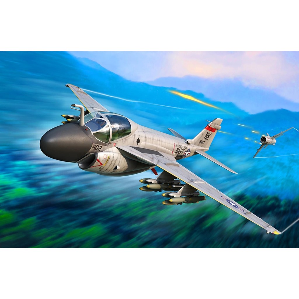 Trumpeter 01640 1/72 A-6A ชุดโมเดล Intruder