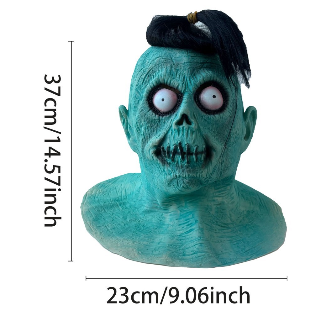 Style Halloween Horror Headgear Skull Mask Zombie Bloody Tricky Latex Mask