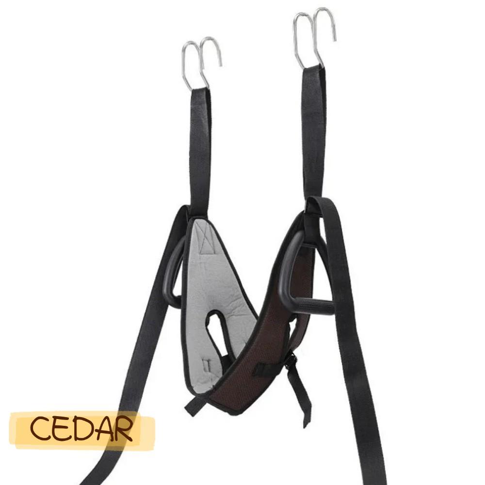 CEDAR ที่ยืดคอ, แนวนอน แขวน ระบบแขวนคอ, กลางแจ้ง ครัวเรือน ปรับได้ สายรัดคอสำหรับการดึงคอ สายรัดศีรษ