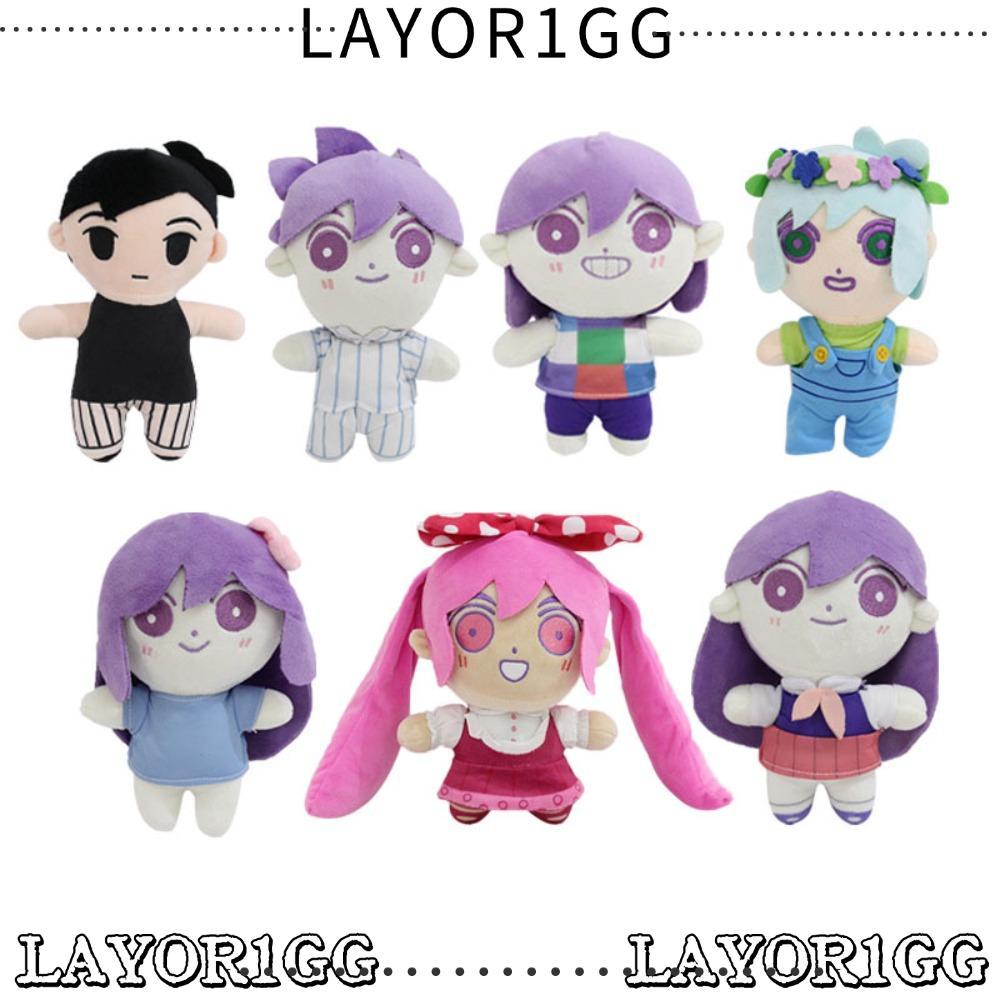 LAYOR1GG OMORI ตุ๊กตาตุ๊กตา, Omori Omori ตุ๊กตาคอสเพลย์ Props, เกมที่เกี่ยวข้อง 20 ซม. Merch หมอนยัด
