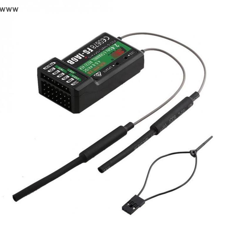 ตัวรับสัญญาณ FS-iA6B PPM เอาต์พุตพร้อม ibus Interface โมเดลเครื่องบินควบคุมระยะไกลสำหรับ I6 I6S เครื