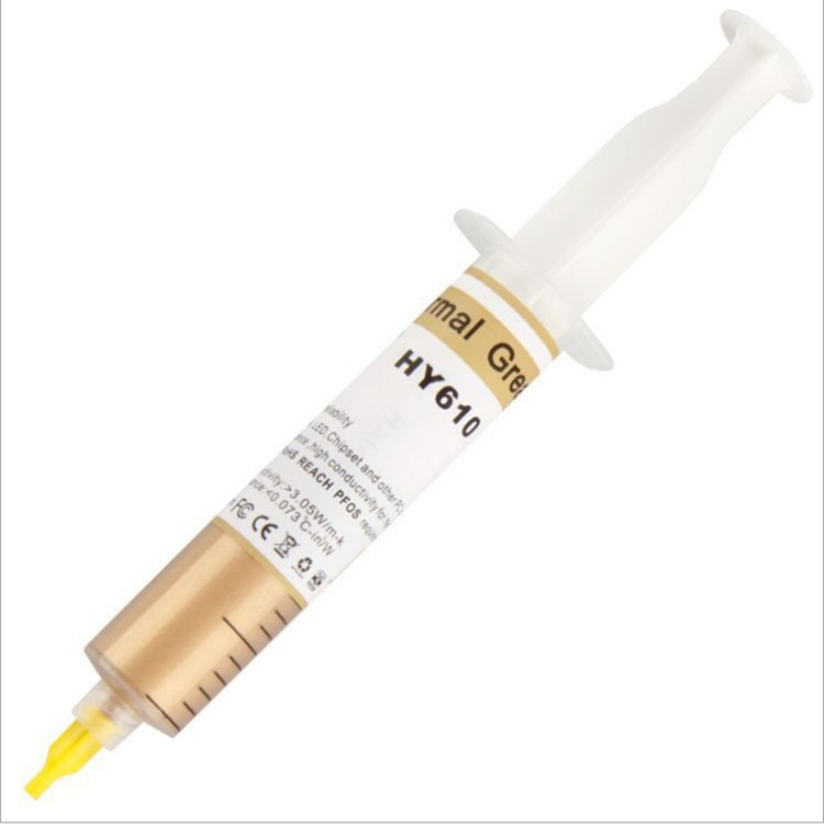 Original Hua Nengzhiyan Golden Silicone Grease Large Syringe Pack 30g ชิปกราฟิกการ์ด CPU การนําความร