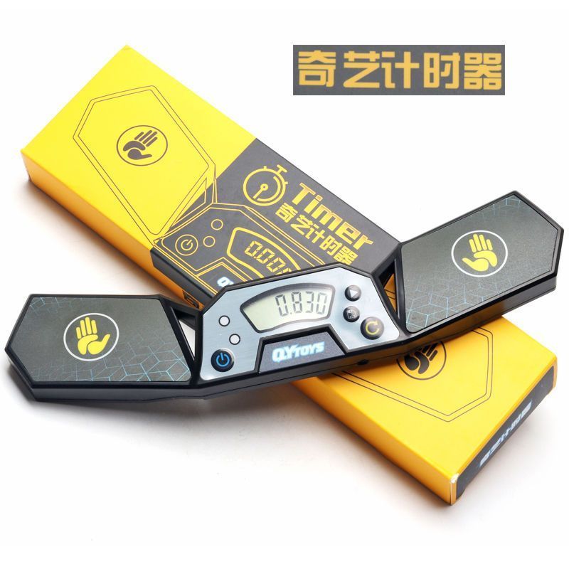 Qiyi Rubiks Cube Timer การแข่งขันความเร็วเฉพาะซ้อนถ้วยฝึกการวัดความเร็ว Hand Shot นาฬิกาจับเวลาเชื่อ