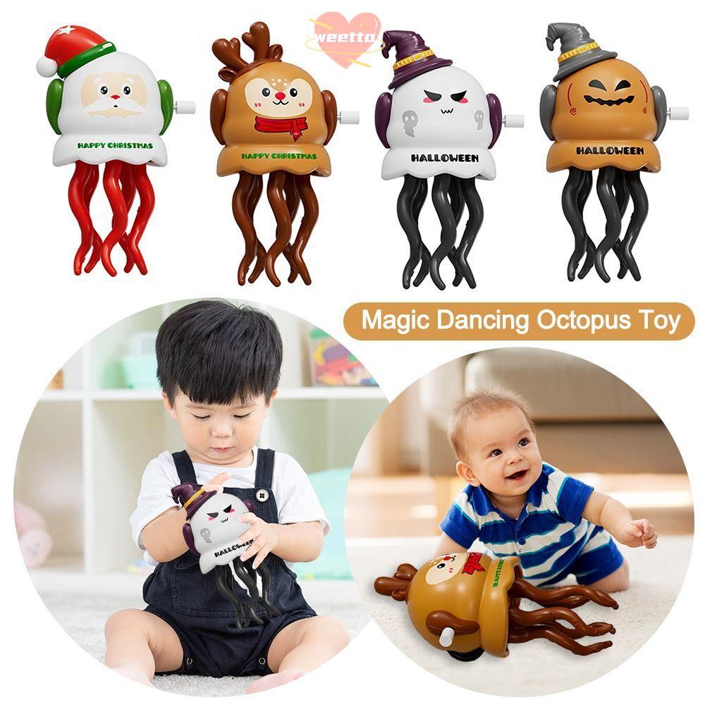 WETTO Magic Dancing Octopus ของเล่น, Elk Crawling Dancing Auto-Dance Octopus ของเล่นหลีกเลี่ยงอุปสรร