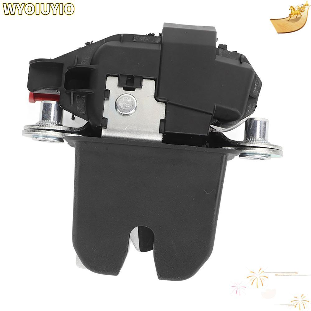 WYOIUYIO ล็อคกระบะท้าย โลหะผสม + พลาสติก สลักท้ายสีดํา แข็ง 6RU827505R, 6RU827505C ล็อคประตูด้านหลัง