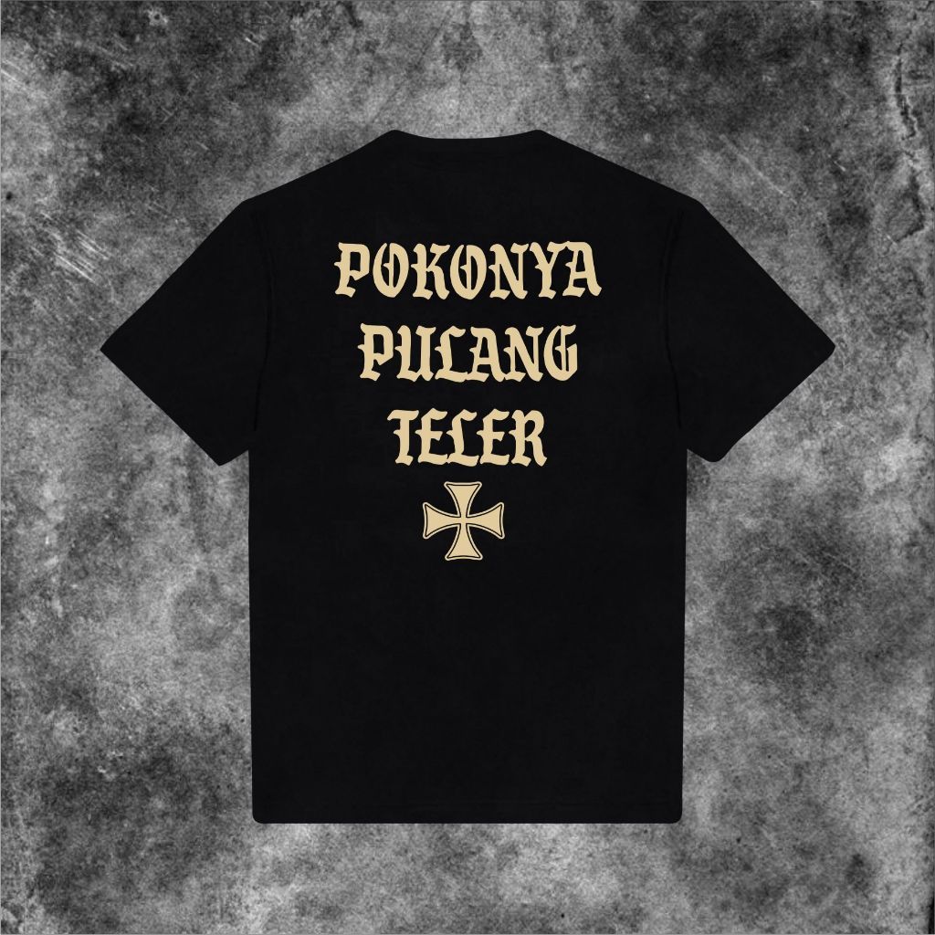 เสื้อยืด POPULAR THE TREE IS HOME TELER REBEL BLACK Cotton 24s ~สติ๊กเกอร์ฟรี