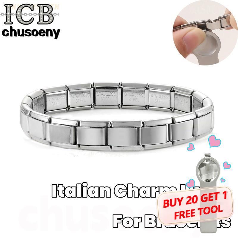 DIY ภาษาอิตาลี เสน่ห์ สร้อยข้อมือ ข้อต่อฟิตติ้ง 9 มม อิตาเลี่ยน Charm Links สําหรับสร้อยข้อมือ Diy สร้อยมือคู่ Diy เครื่องประดับแฟชั่นอุปกรณ์เสริม Retro บุคลิกภาพโมดูลของขวัญวันวาเลนไทน์